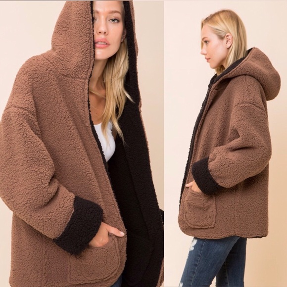 FINAL RESTOCK * CARMELLA | Reversible Coat (Creme) - Picture 6 of 7